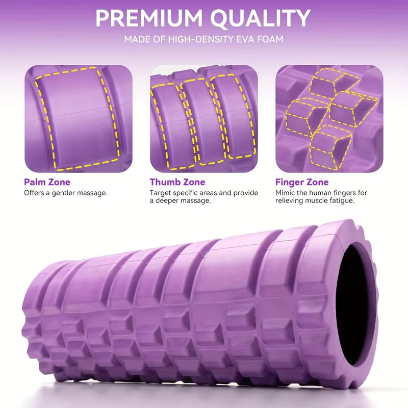 Foam Axis Column 30Cm Crescent Hollow Hammer Fitness Yoga Eva Foam Roller Yoga Stick Fitness Accessories