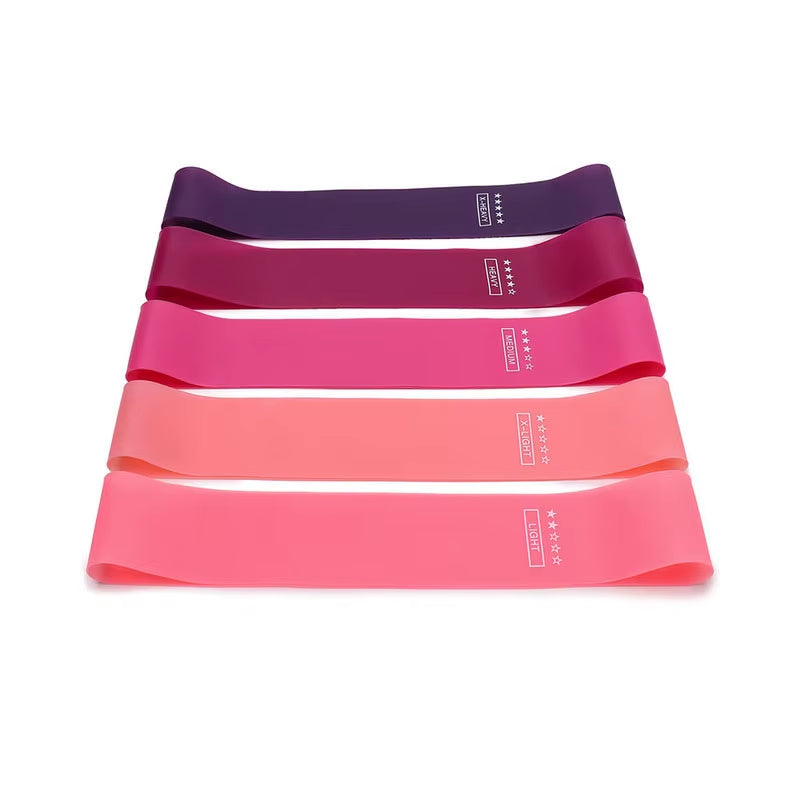 5-Piece Resistance Band Set – Elastic Workout Bands for Yoga, Pilates & Strength Training
