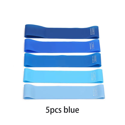 5-Piece Resistance Band Set – Elastic Workout Bands for Yoga, Pilates & Strength Training