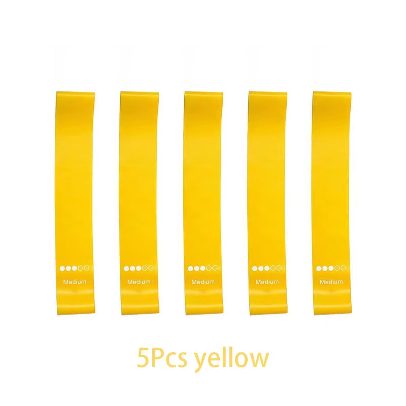 5-Piece Resistance Band Set – Elastic Workout Bands for Yoga, Pilates & Strength Training