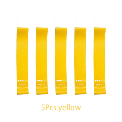 5-Piece Resistance Band Set – Elastic Workout Bands for Yoga, Pilates & Strength Training