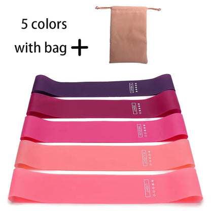 5-Piece Resistance Band Set – Elastic Workout Bands for Yoga, Pilates & Strength Training