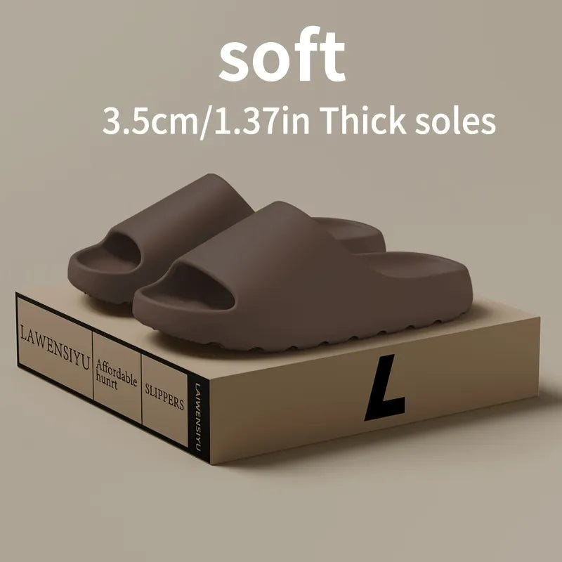 Cloud Slides That Feel Like Pillows – Unisex Soft Comfort Slides
