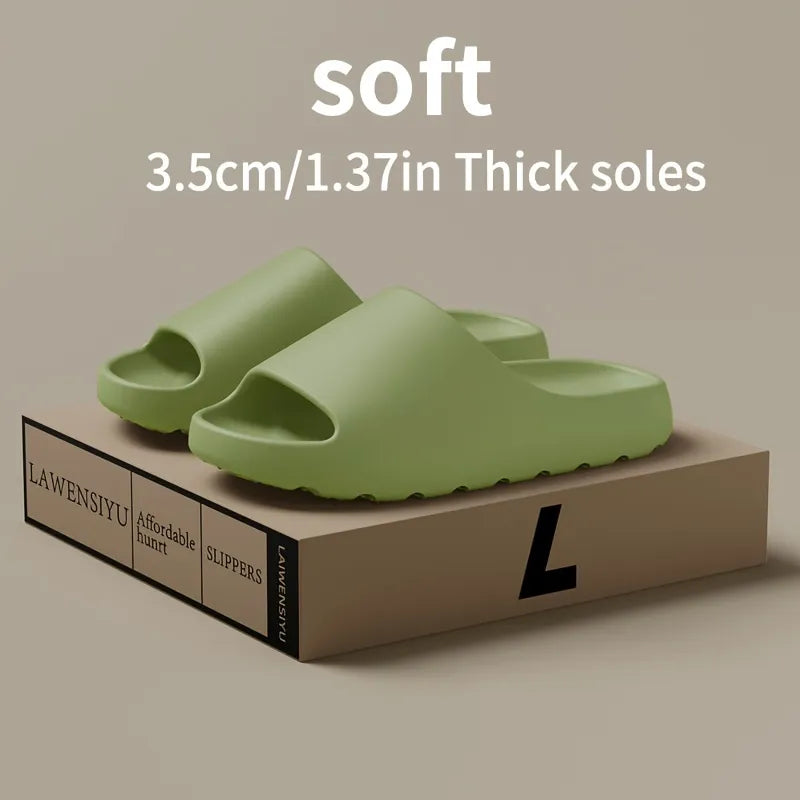 Cloud Slides That Feel Like Pillows – Unisex Soft Comfort Slides