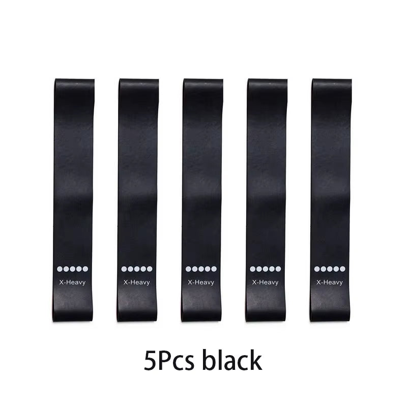 5-Piece Resistance Band Set – Elastic Workout Bands for Yoga, Pilates & Strength Training
