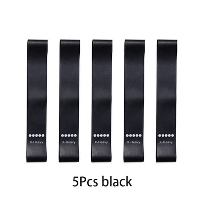 5-Piece Resistance Band Set – Elastic Workout Bands for Yoga, Pilates & Strength Training