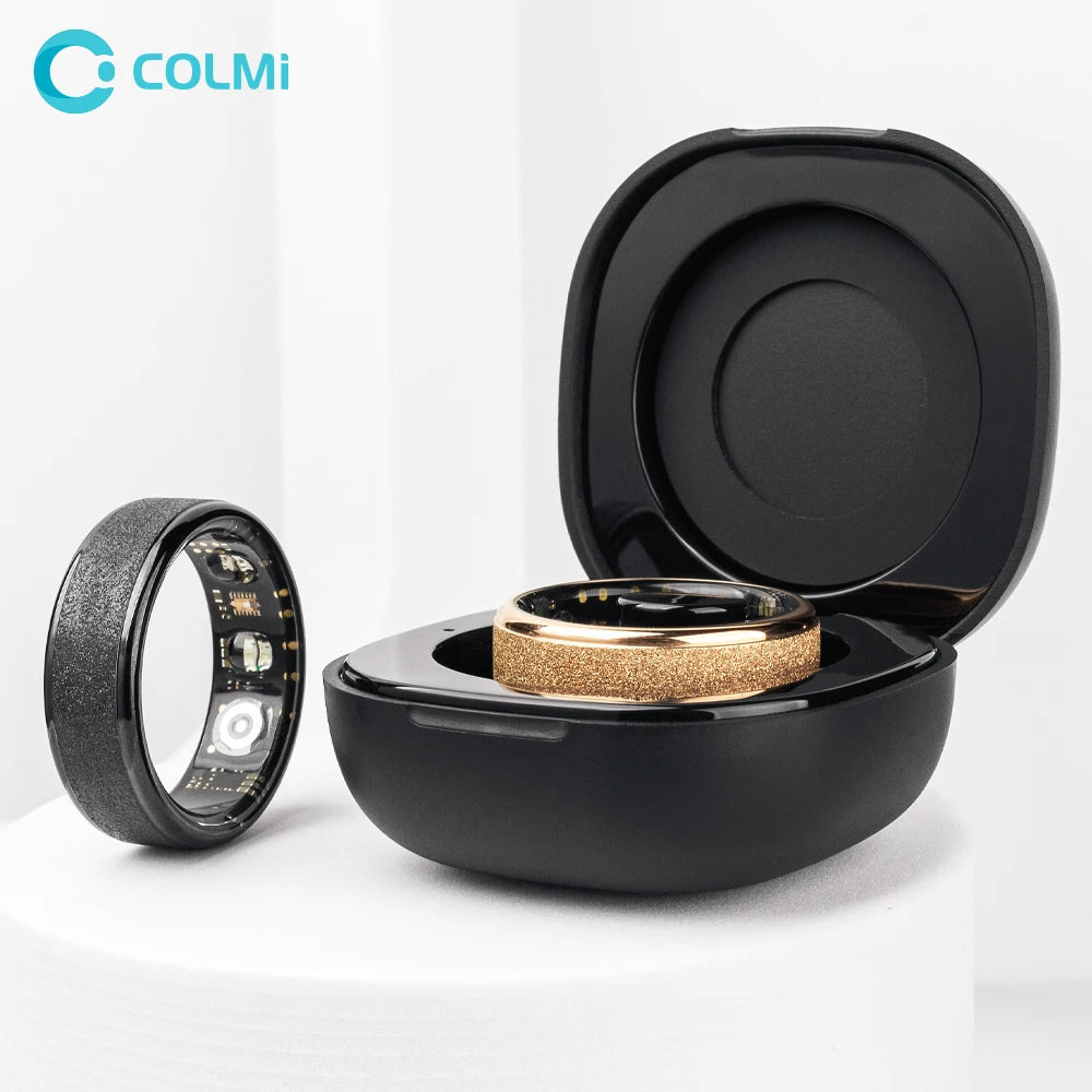 R10 Smart Ring with Charging Case – Sleep & Health Monitor, 5ATM Waterproof, Fitness & Multi-Sport Mode for Men & Women