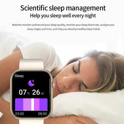 Smartwatch – Bluetooth Calling, Wireless Charging, Custom Face, Fitness Tracker for Men & Women