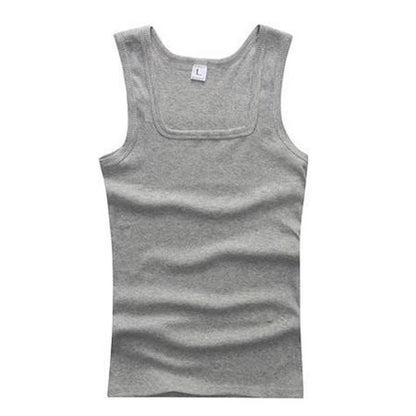 2020 Summer plus Size Men Clothing Tank Tops Black White Gray Singlets Sleeveless Fitness Men Vest Casual Bodybuilding Vest New