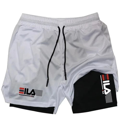 Men’s 2-in-1 Training Shorts – Quick-Dry Double-Layer Gym & Running Shorts with Phone Pocket (M–3XL)